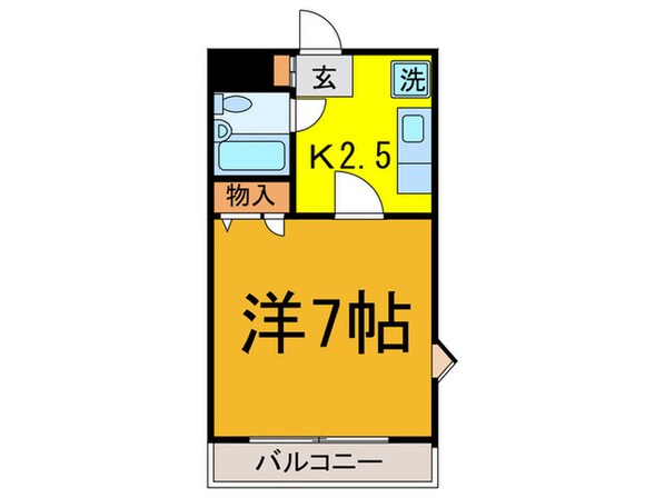 フジピ－チハイツの物件間取画像